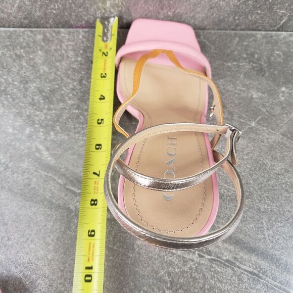 COACH Sandals Womens 10 M Kali Strappy Dressy Heels Padded Shoes - Picture 12 of 13